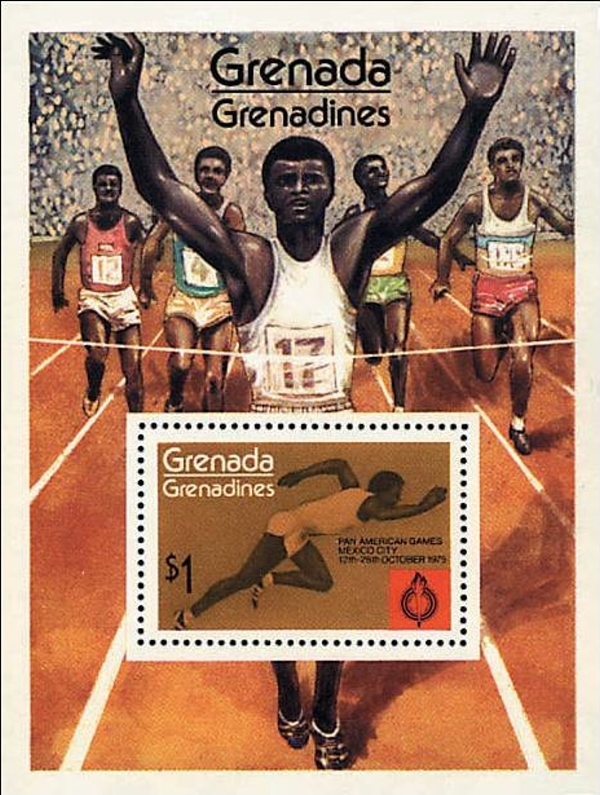 1975 Pan-American Games Souvenir Sheet 1975 Pan-American Games Souvenir Sheet
