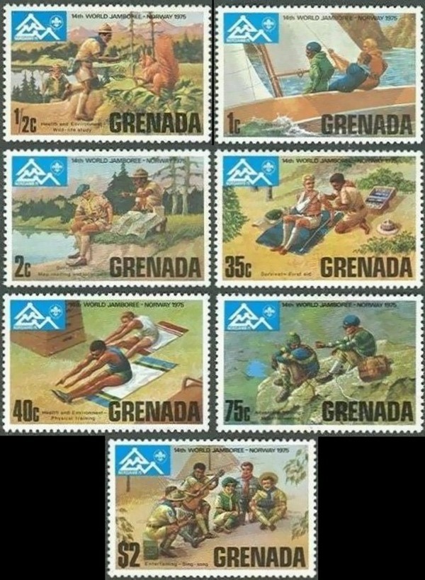 1975 14th World Scouts Jamboree Stamps 1975 14th World Scouts Jamboree Stamps