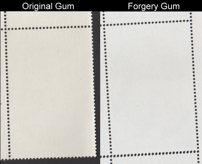 Saint Vincent Grenadines 1986 Royal Wedding Forgery and Original Gum Comparison of Full Stamp Pair