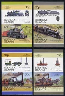 1981 Bernera Islands Leaders of the World, Locomotives (1st series) Imperforate Stamps 1981 Bernera Islands Leaders of the World, Locomotives (1st series) Imperforate Stamps