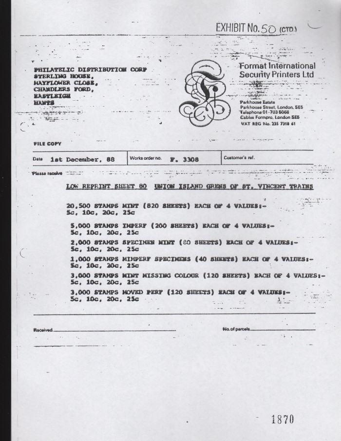 LOW reprint invoice example