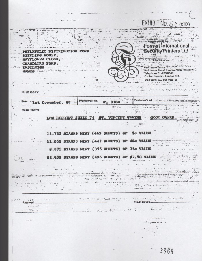 LOW reprint invoice example