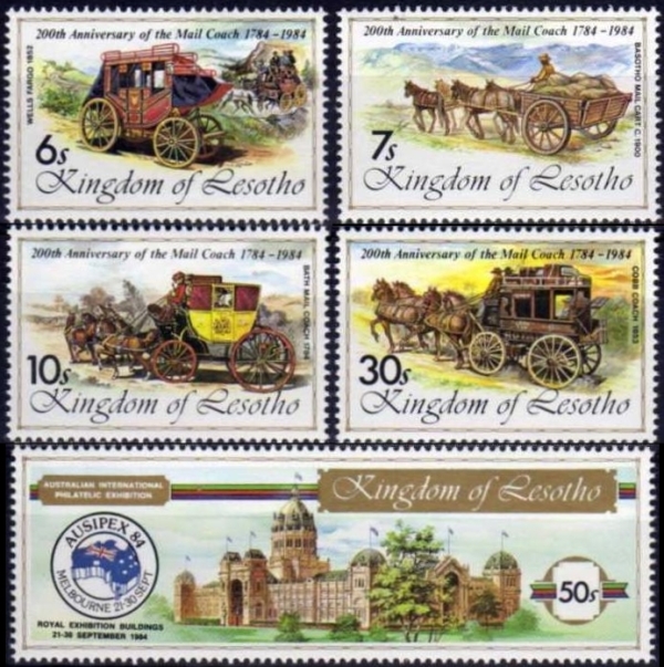 1984 Mail Coach Bicentenary and AUSIPEX Stamps 1984 Mail Coach Bicentenary and AUSIPEX Stamps