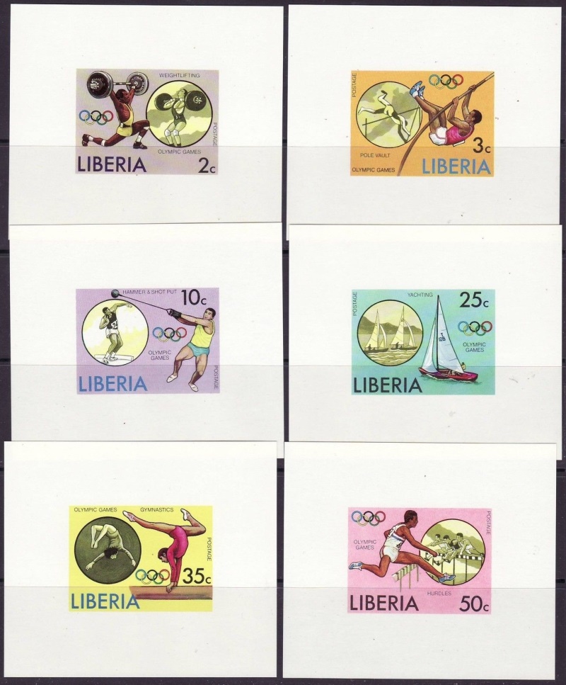 Liberia 1976 21st Olympic Games, Montreal Deluxe Sheetlet Set Liberia 1976 21st Olympic Games, Montreal Deluxe Sheetlet Set