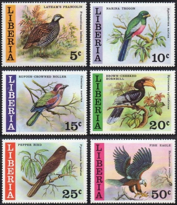 Liberia 1977 Birds of Liberia Stamps Liberia 1977 Birds of Liberia Stamps