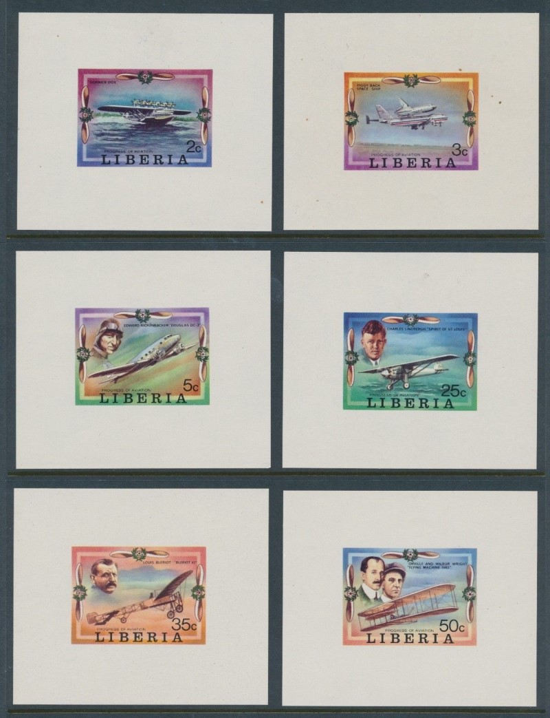 Liberia 1978 Progress of Aviation Deluxe Sheetlet Set Liberia 1978 Progress of Aviation Deluxe Sheetlet Set