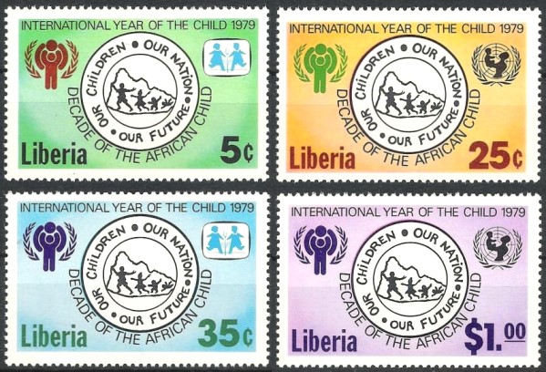 Liberia 1979 International Year of the Child Stamps Liberia 1979 International Year of the Child Stamps