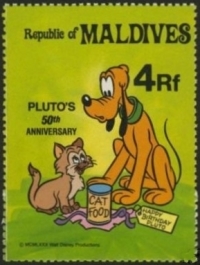 1981 50th Anniversary of Walt Disney Character PLUTO Stamps 1981 50th Anniversary of Walt Disney Character PLUTO Stamps