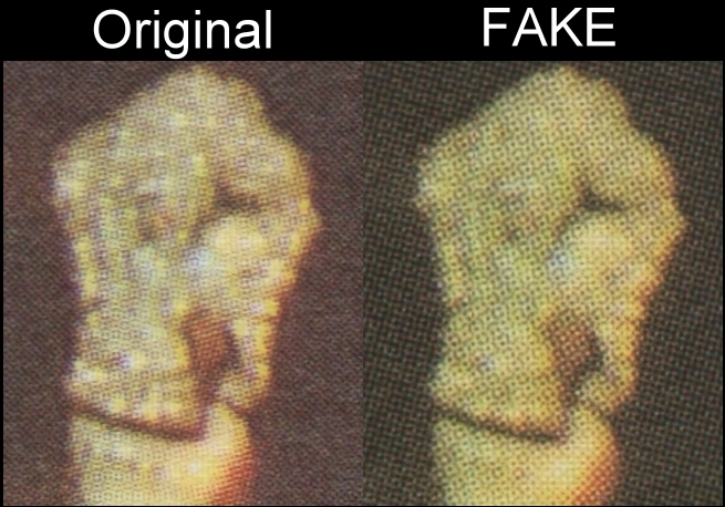 Saint Vincent 1985 Michael Jackson Forgery with Genuine Souvenir Sheet Image Screen and Color Comparison