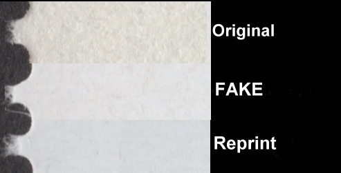 Saint Vincent 1985 Michael Jackson Forgery, Unauthorized Reprint and Genuine Gum Comparison