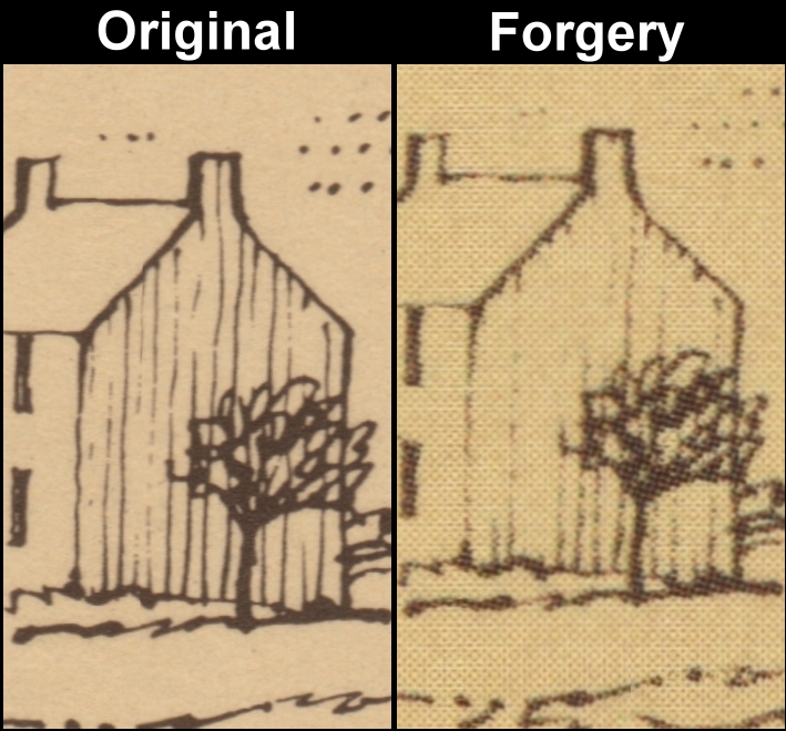 Nauru 1982 Scouting Year Fake with Original House Comparison
