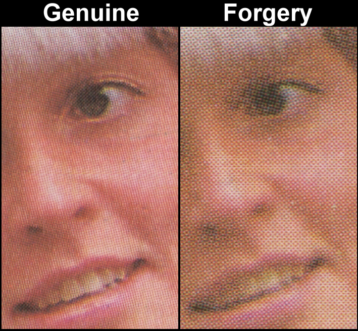 Nevis 1986 Royal Wedding Fake with Original Screen and Color Comparison