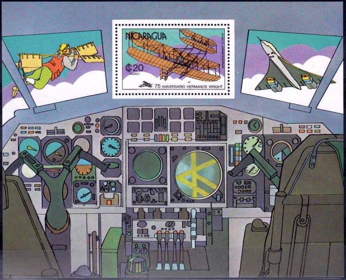 1978 History of Aviation, 75th Anniversary of the First Powered Flight Souvenir Sheet