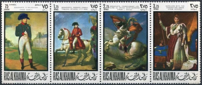 Ras al Khaima 1969 200th Anniversary of the Birth of Napoleon Stamps Ras al Khaima 1969 200th Anniversary of the Birth of Napoleon Stamps