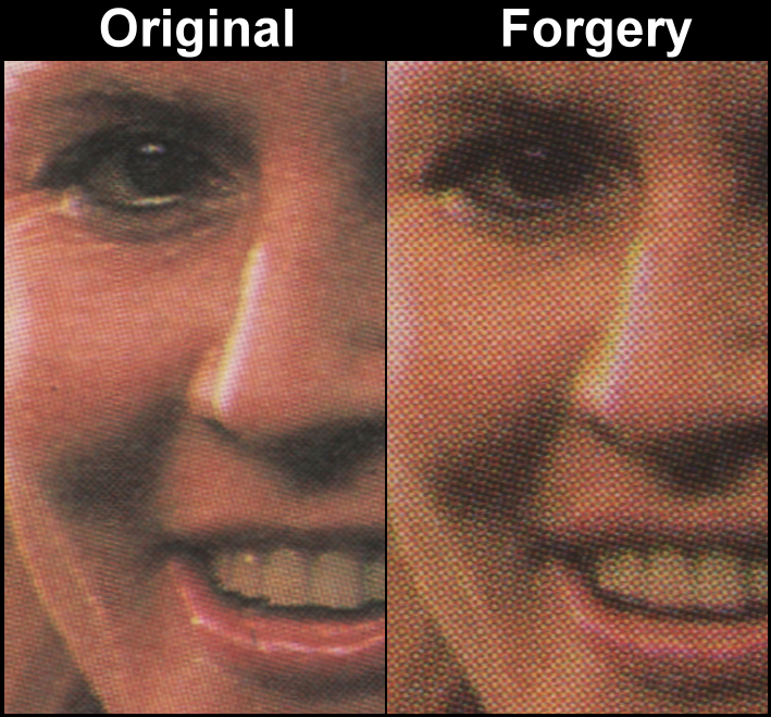 Saint Lucia 1986 Royal Wedding Fake with Original Screen and Color Comparison