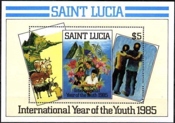 1985 International Youth Year Souvenir Sheet 1985 International Youth Year Souvenir Sheet