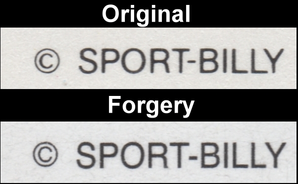 Saint Vincent 1986 World Cup Soccer Fake with Original Comparison of the Fonts