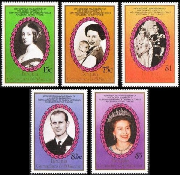 1987 Royal Ruby Wedding Stamps