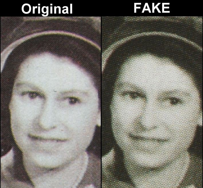 1987 40th Wedding Anniversary of Queen Elizabeth Fake with Original Souvenir Sheet Image Screen and Color Comparison