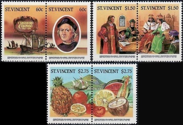 1986 Columbus Discovery of America 1st Series Stamps