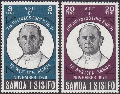 1970 Visit of Pope Paul VI Stamps 1970 Visit of Pope Paul VI Stamps