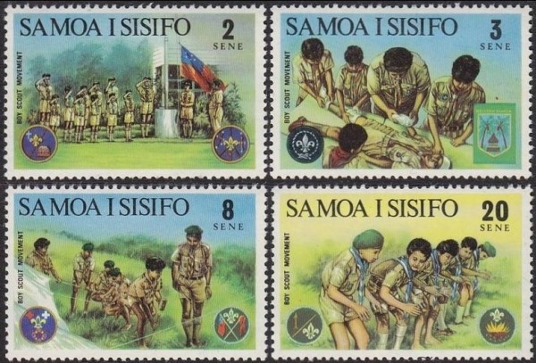 1973 Boy Scouts of Samoa Stamps 1973 Boy Scouts of Samoa Stamps