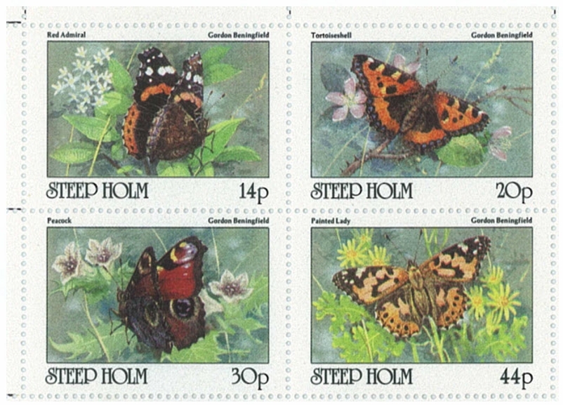 Steep Holm Island 1981 Butterflies Steep Holm Island 1981 Butterflies
