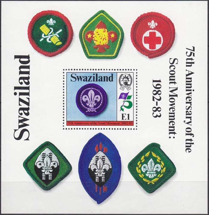 1982 75th Anniversary of the Boy Scout Movement Souvenir Sheet 1982 75th Anniversary of the Boy Scout Movement Souvenir Sheet