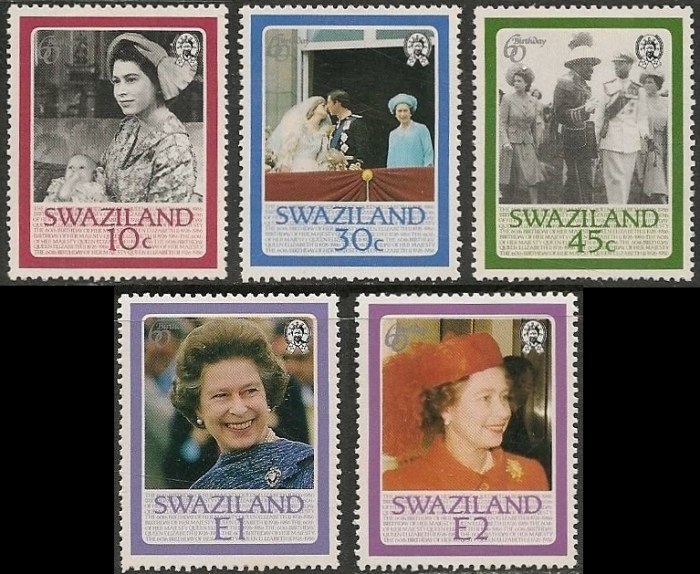 1986 60th Birthday of Queen Elizabeth II Stamps 1986 60th Birthday of Queen Elizabeth II Stamps