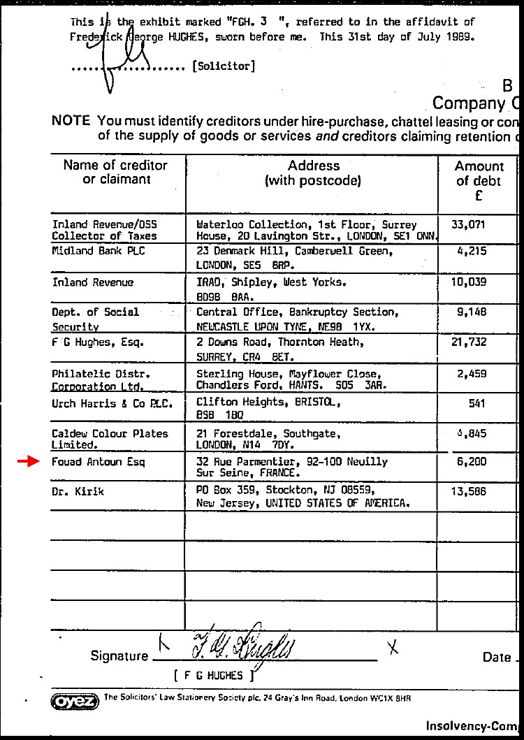 Proof that the Format International Security Printers had ties with Fuad Antoun Proof that the Format International Security Printers had ties with Fuad Antoun