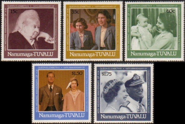1987 Royal Ruby Wedding Stamps 1987 Royal Ruby Wedding Stamps