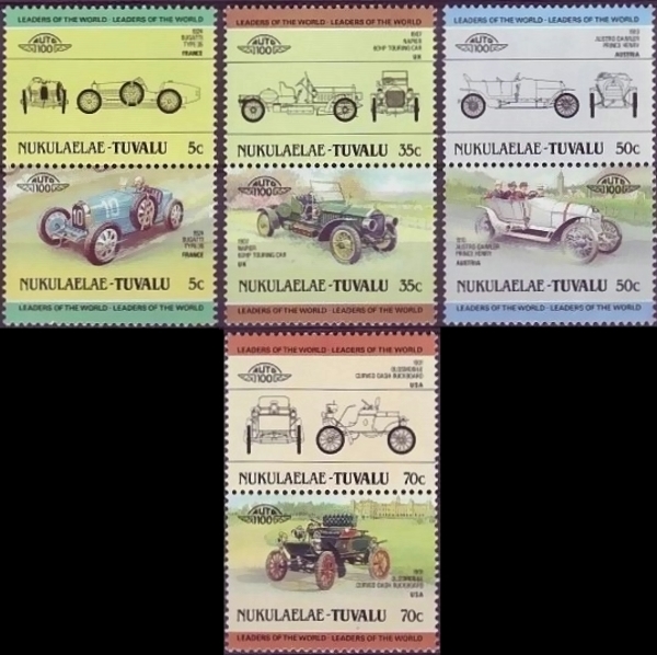 1985 Leaders of the World, Automobiles (1st series) Stamps 1985 Leaders of the World, Automobiles (1st series) Stamps