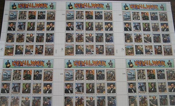 The 1995 U.S. Civil War Uncut Press Sheet
