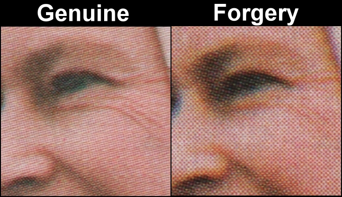 Union Island 1986 60th Birthday of Queen Elizabeth 10c Fake with Original Screen and Color Comparison of Color Image