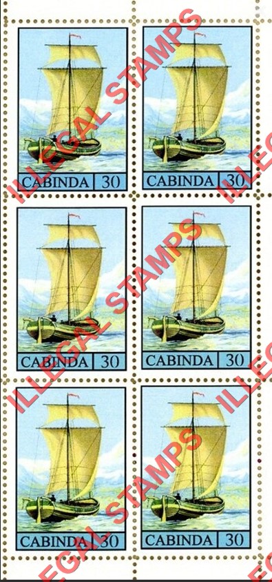Cabinda 2010 Sailing Ships Norwegian Jaegt Boat Counterfeit Illegal Stamp Souvenir Sheet of 8 Cabinda 2010 Sailing Ships Norwegian Jaegt Boat Counterfeit Illegal Stamp Souvenir Sheet of 8