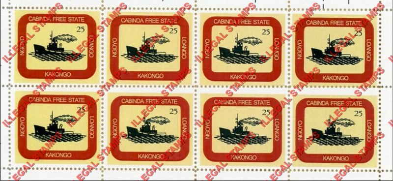 Cabinda 2012 Navy Ship Counterfeit Illegal Stamp Souvenir Sheet of 8 Cabinda 2012 Navy Ship Counterfeit Illegal Stamp Souvenir Sheet of 8